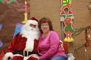 Christie had to get her last minute requests in to Santa...She said she has been a good girl this year!